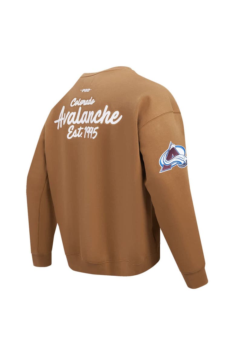 Men's Pro Standard  Brown Colorado Avalanche Paint the City Pullover Sweatshirt, Alternate, color, Brown