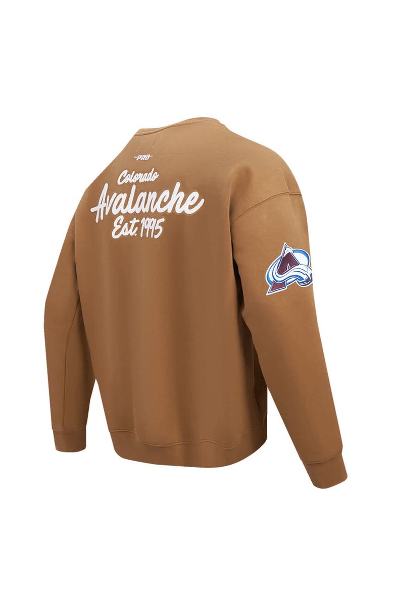 PRO STANDARD Men's Pro Standard  Brown Colorado Avalanche Paint the City Pullover Sweatshirt, Alternate, color, 