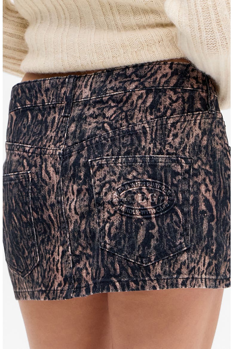 Leopard Print Ultra Miniskirt, Alternate, color, LEOPARD