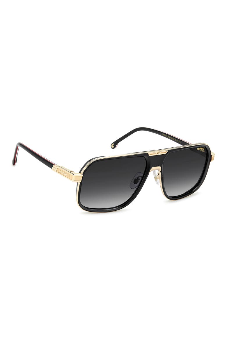 1090/S 60mm Gradient Navigator Sunglasses, Alternate, color, BLACK RED/ DARK GREY SF