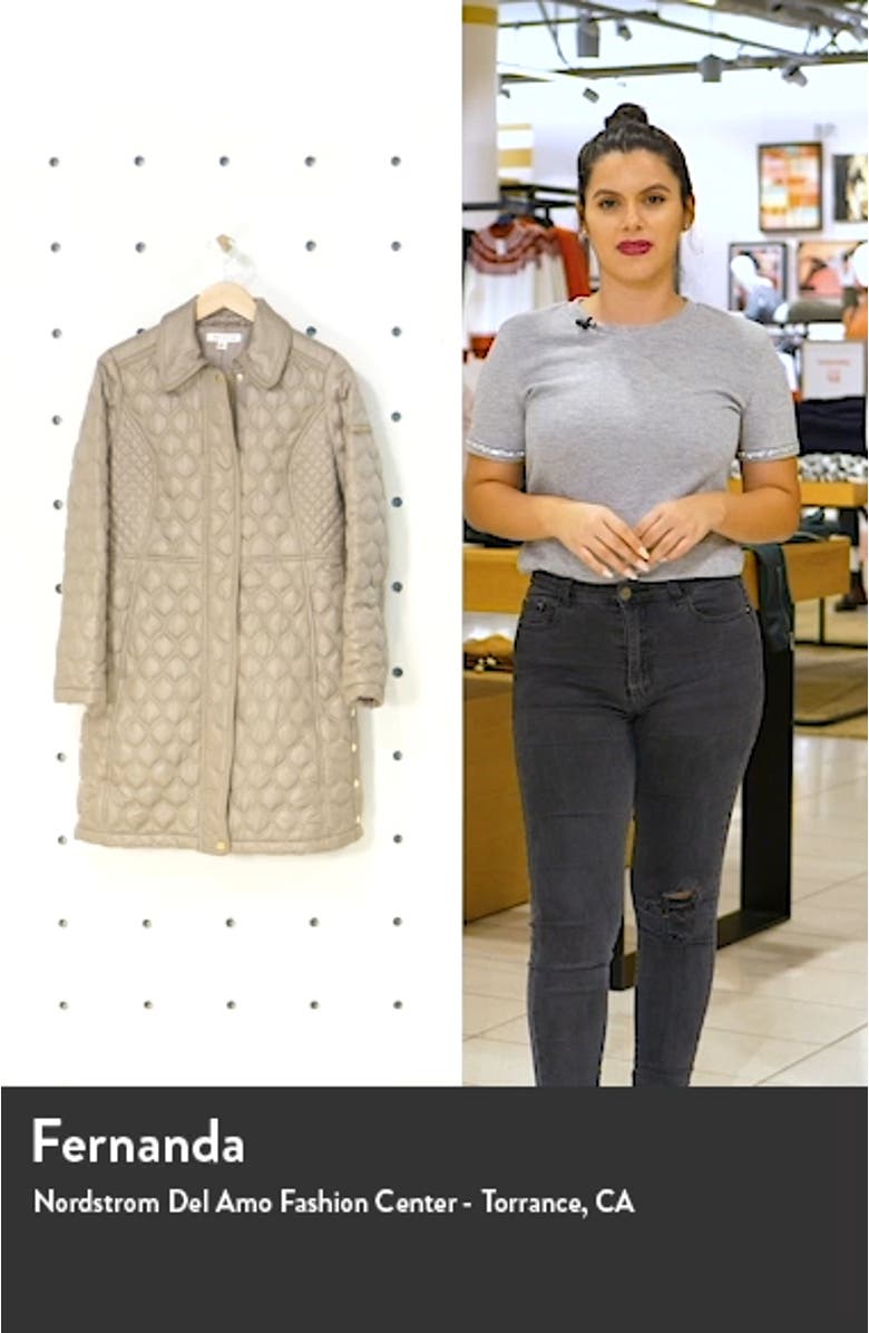 Mix Stitch Quilted Walker Jacket, sales video thumbnail