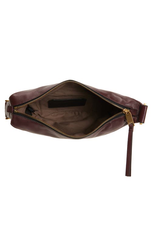 Allsaints Luna Leather Crossbody Bag In Red