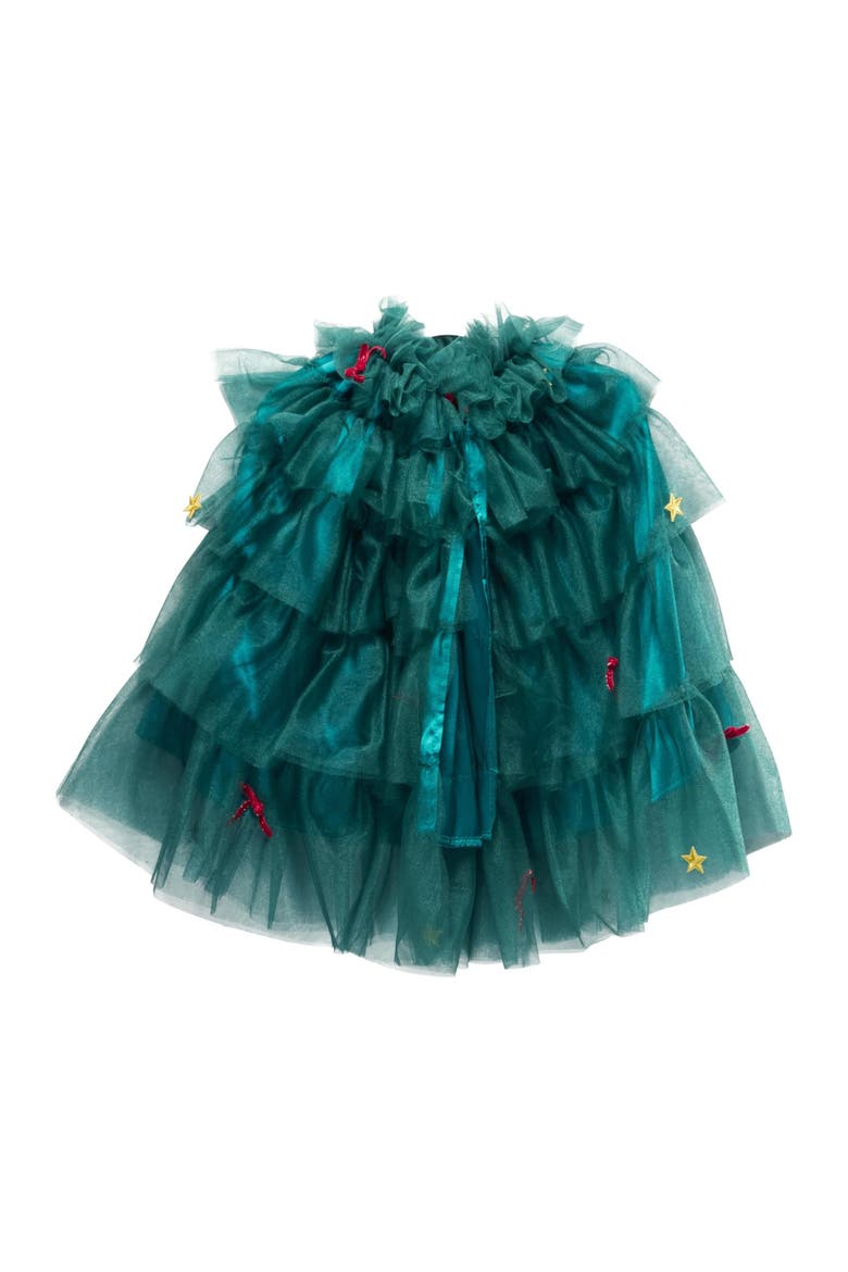 Christmas Tree Cape for Kids, Main, color, Green