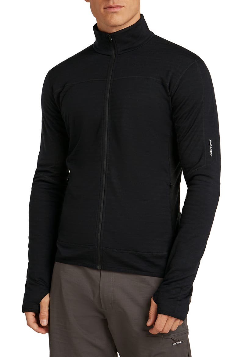 300 Descender Full Zip Jacket, Main, color, BLACK