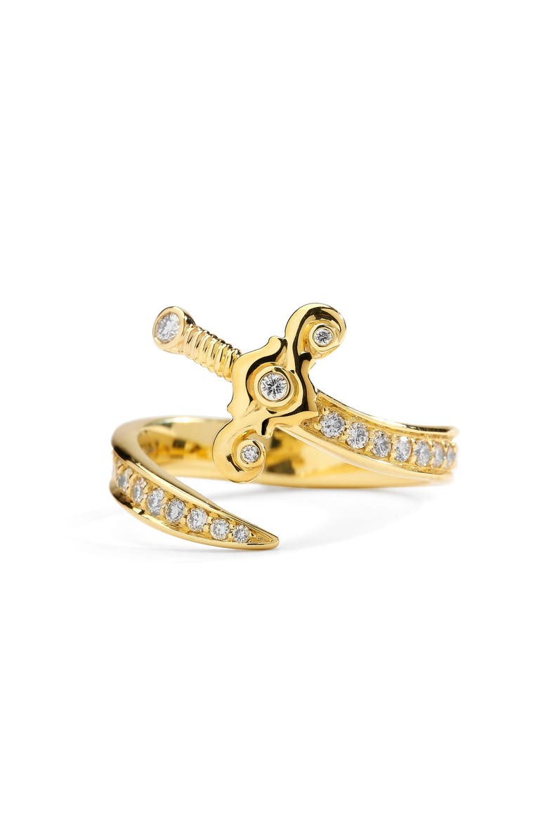 Golden Sword Ring, Main, color, Gold