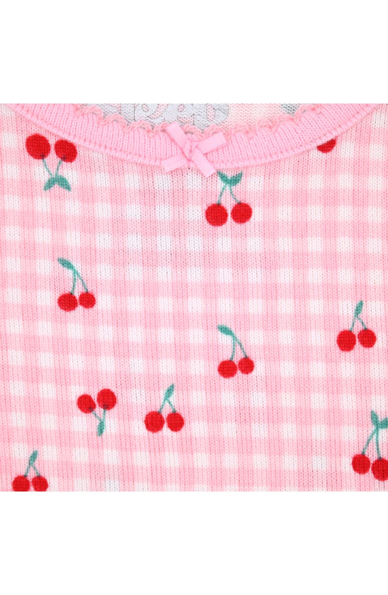 SLEEP ON IT Print Fitted Two-Piece Pajamas & Socks Set, Alternate, color, Pink