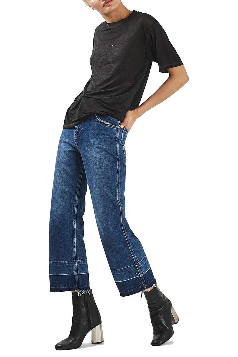 Distressed Tee, Alternate, color, BLACK