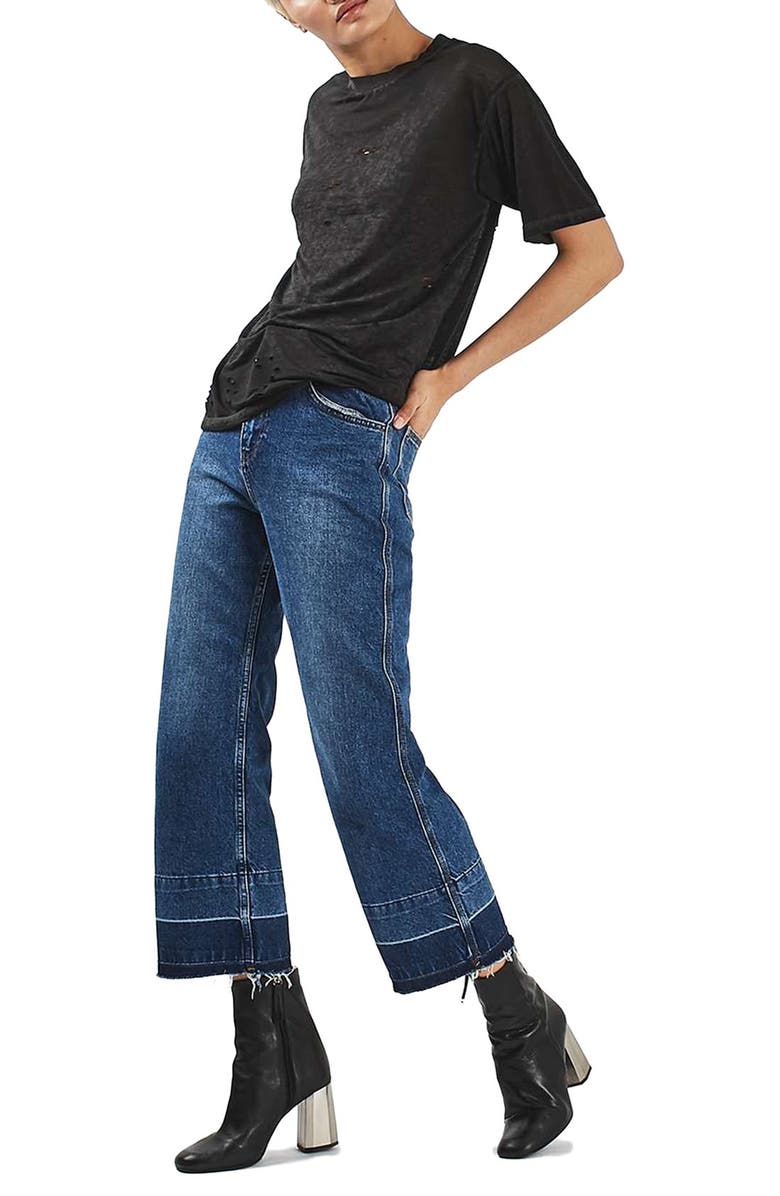 Topshop Distressed Tee, Alternate, color, 