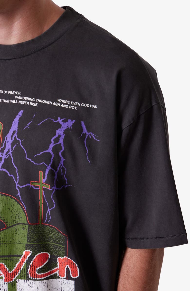 mnml Snake 747 Graphic T-Shirt, Alternate, color, Washed Black