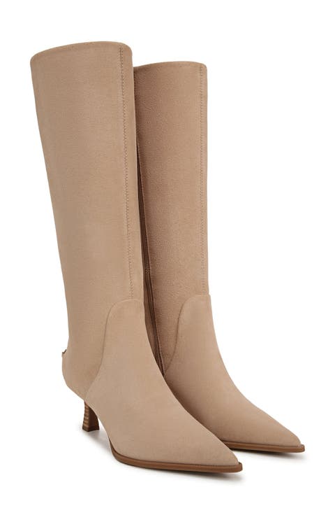 Yulia Pointy Toe Knee High Boot (Women)