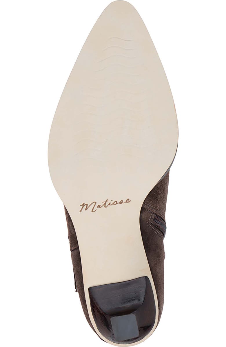 Matisse Ilana Pointed Toe Bootie, Alternate, color, Dark Chocolate