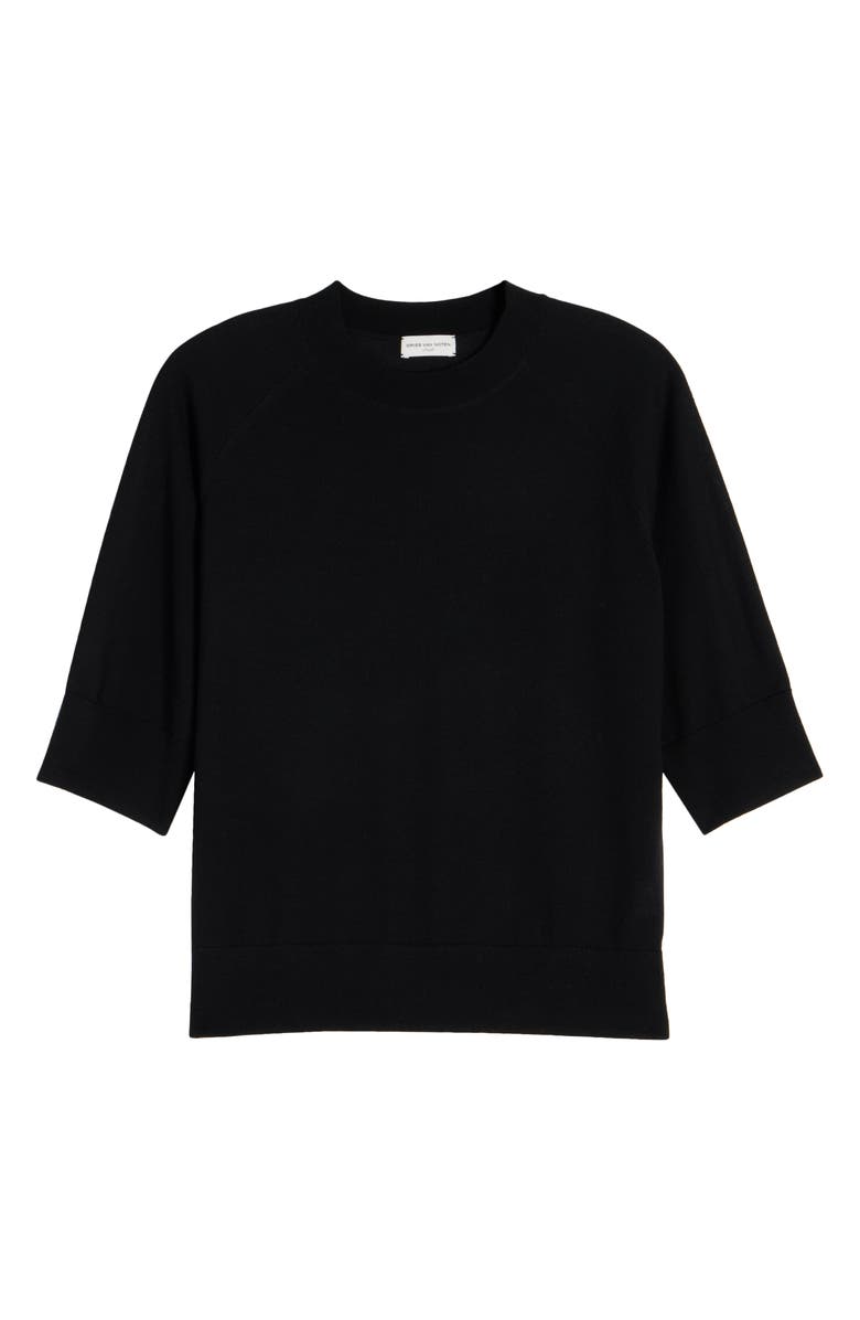 Dries Van Noten Tuan Merino Wool Crewneck Sweater, Alternate, color, 