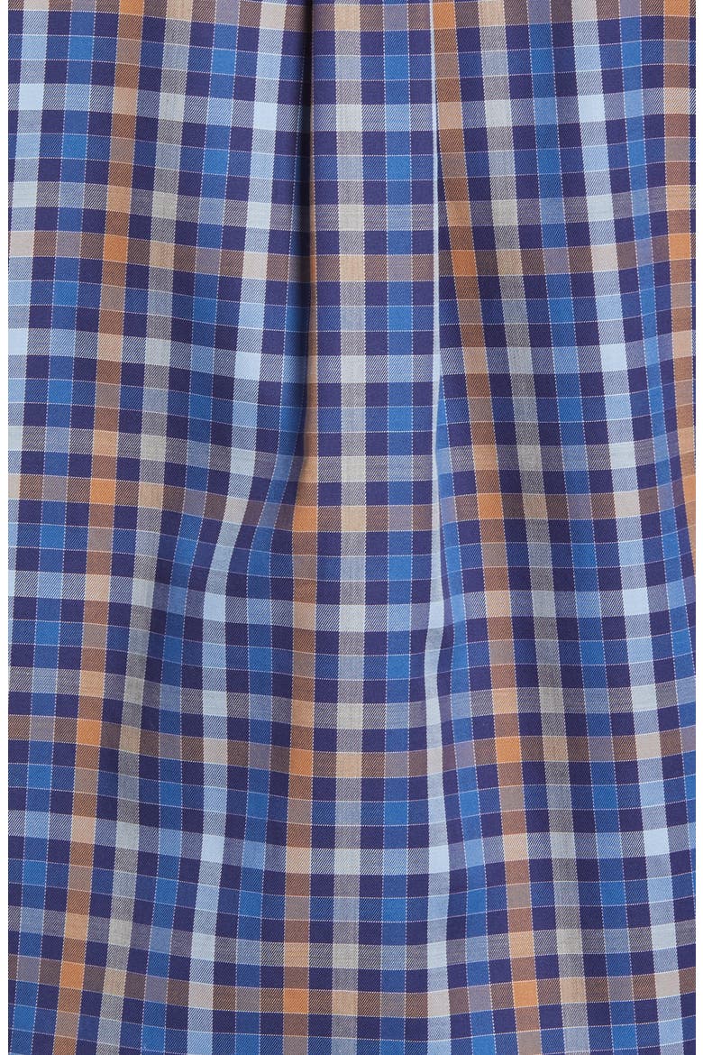 Crown Ease Langley Check Button-Down Shirt, Alternate, color, NAVY