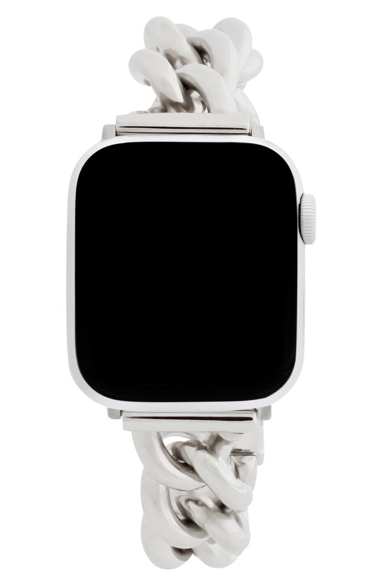 Rebecca Minkoff Curb Link Apple Watch<sup>®</sup> Bracelet Strap, Main, color,