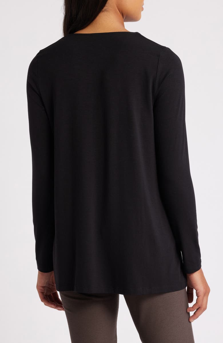 Long Sleeve V-Neck Tunic Top