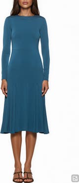 Alexia Admor Oona Long Sleeve Fit & Flare Midi Dress
