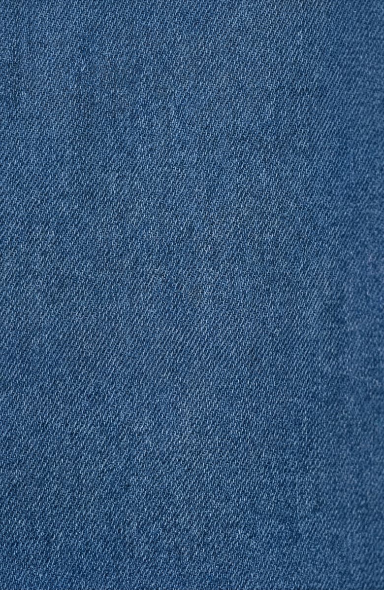 Modenaire Sleeveless Denim Tie Waist Midi Dress, Alternate, color, Medium Wash Blue