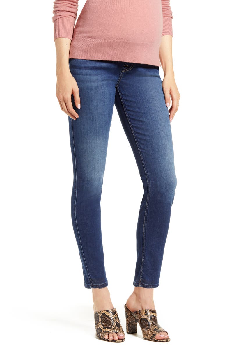 7 For All Mankind <sup>®</sup> b(air) Ankle Skinny Maternity Jeans, Main, color, 