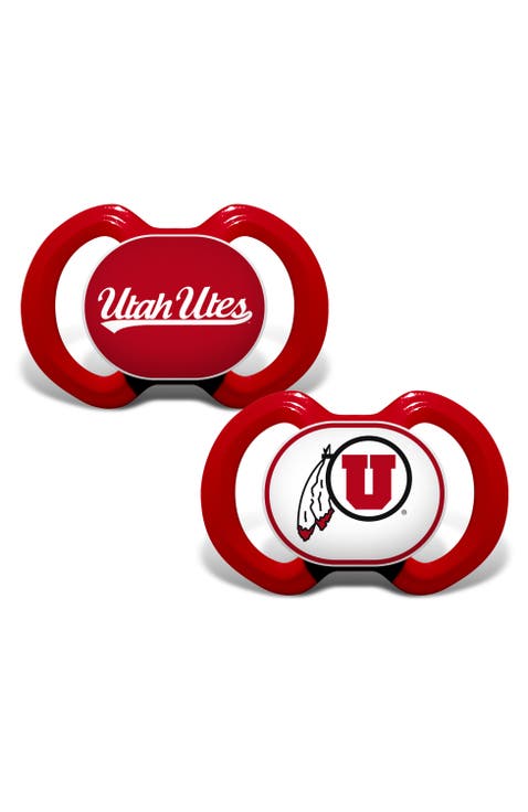 Babyfanatic Officially Licensed Pacifier 2-pack - Ncaa Utah Utes