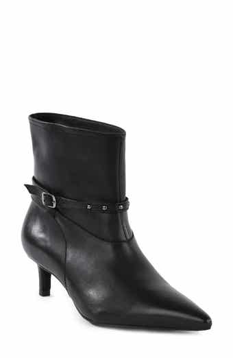 Milan Pointed Toe Kitten Heel Bootie