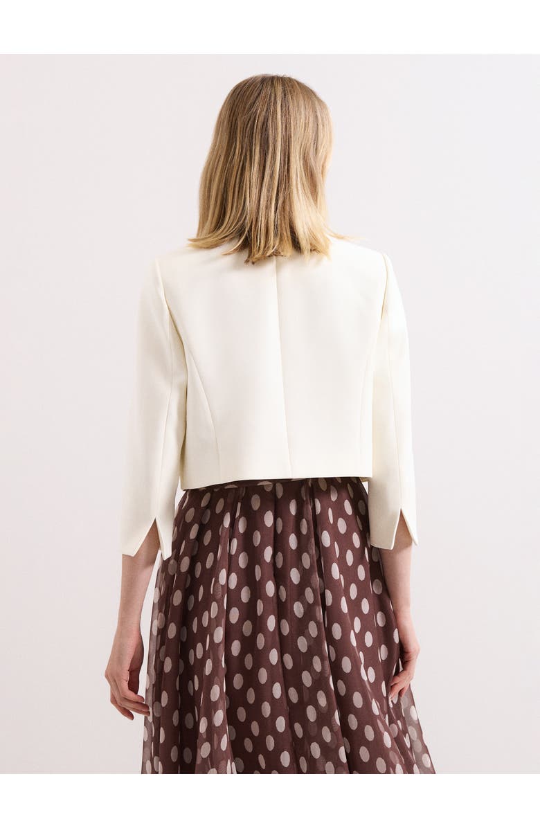 Phase Eight Catherine Collarless Jacket, Alternate, color, Cream