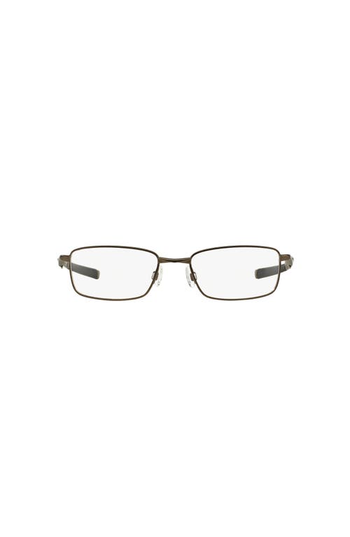Oakley 53mm Rectangle Optical Glasses In Gray
