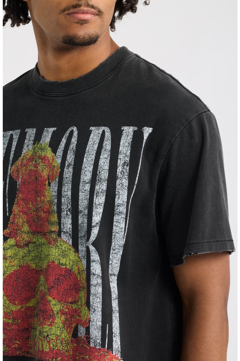 Alpha Oversize Cotton Graphic T-Shirt, Alternate, color, VINTAGE BLACK