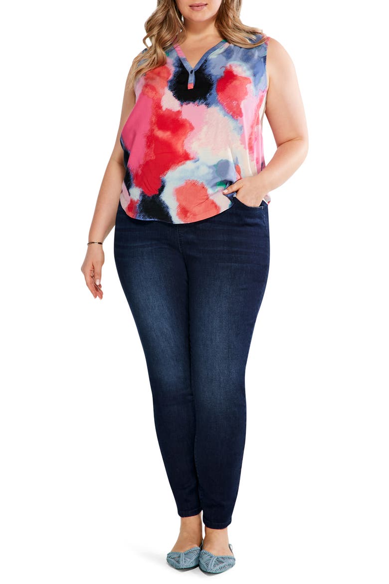 Abstract Art Tank, Alternate, color, PINK MULTI