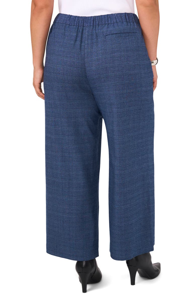 Vince Camuto Plaid Wide Leg Pants, Alternate, color, 