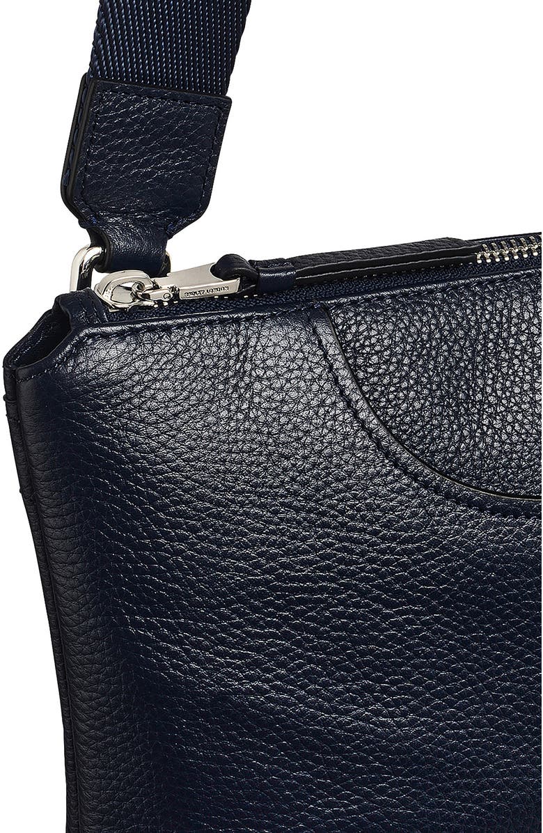 Radley Pockets Soft 2.0 Medium Zip Top Leather Crossbody Bag, Alternate, color, Dark Navy Ink