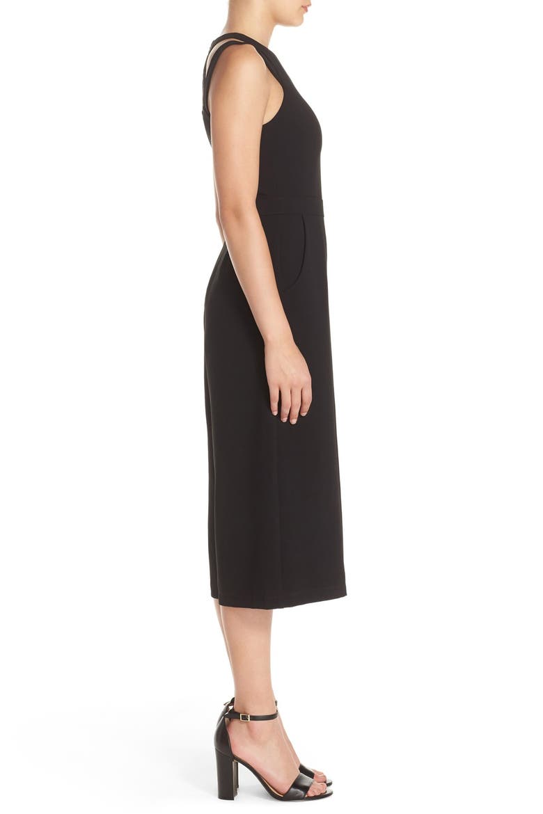 Culotte Jumpsuit, Alternate, color, BLACK