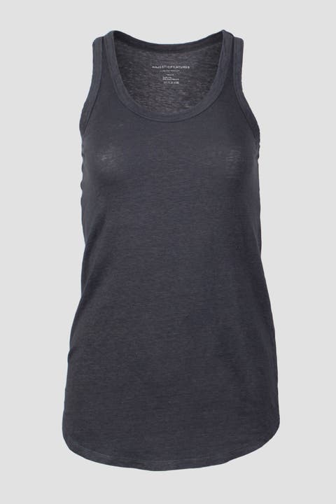 Linen Stretch HD Scoopneck Tank