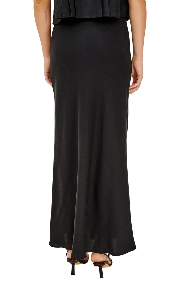 Rails Romina Maxi Skirt, Alternate, color, Black Linen