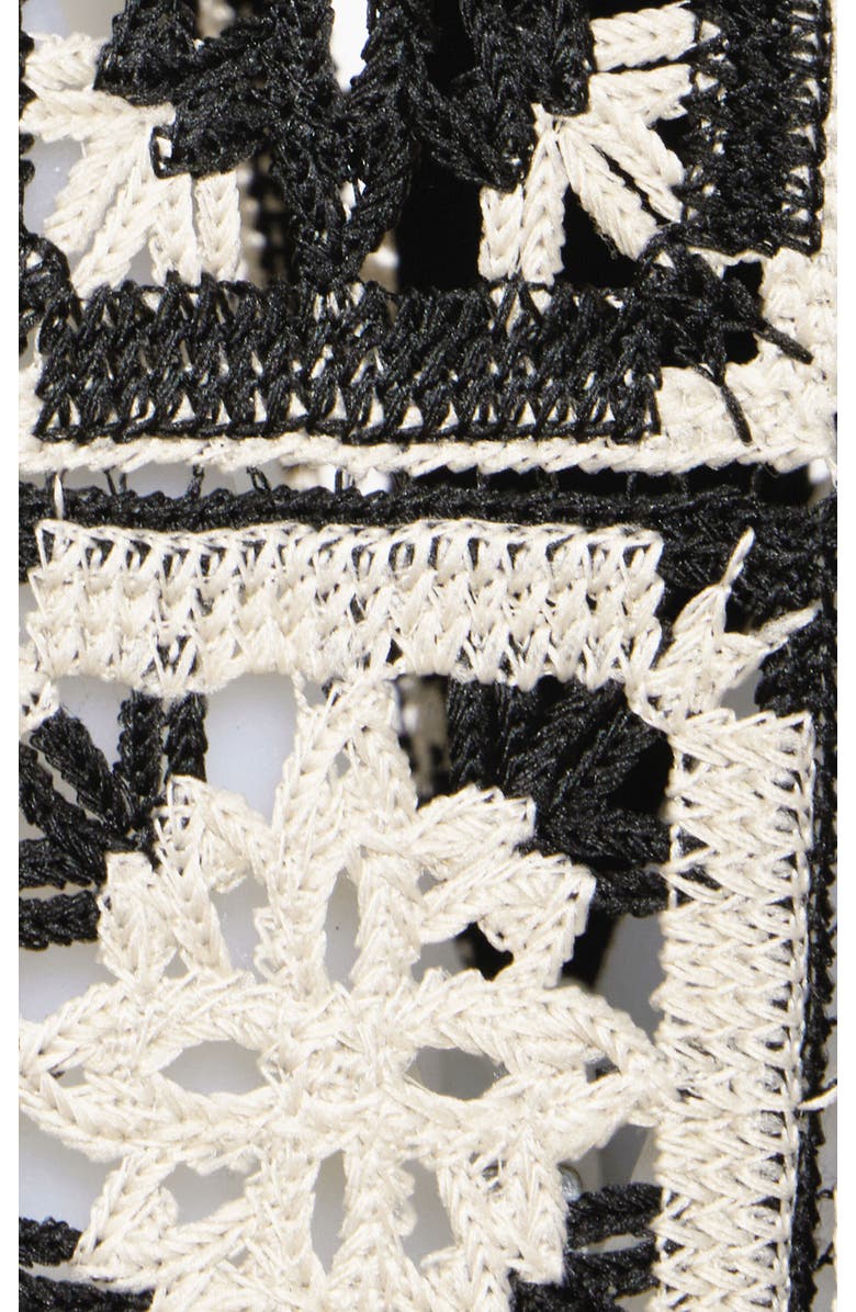 La DoubleJ Bellini Dress, Alternate, color, Mini Tiles Macrame' Black