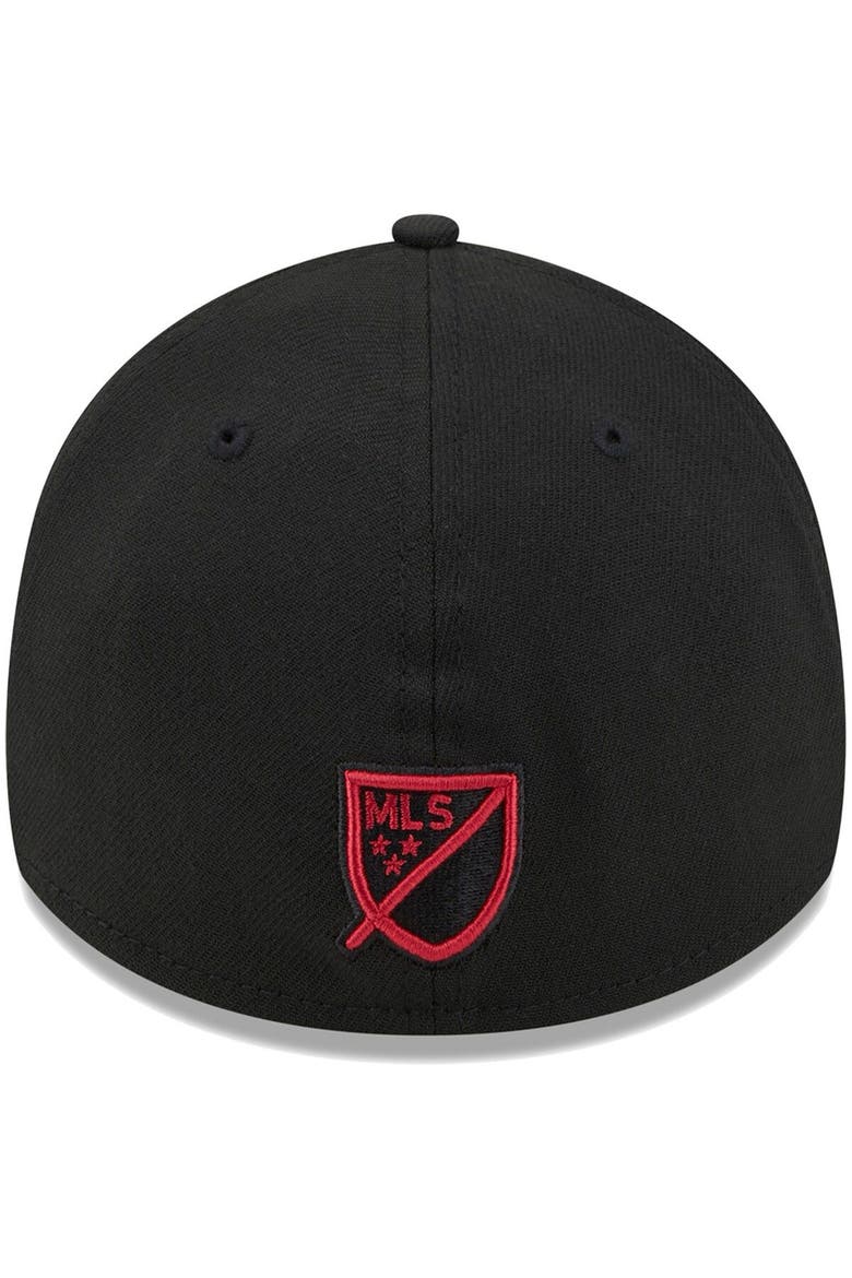 Men's New Era Black Atlanta United FC Kick Off 39THIRTY Flex Hat, Alternate, color, Black