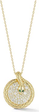 GLAZE JEWELRY Snake Pendant Necklace