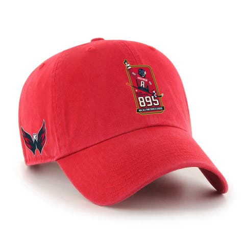 Men
s 
47 Alexander Ovechkin Red Washington Capitals 895 Most Goals of All Time Clean Up Adjustable Hat