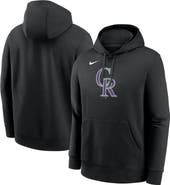 Nike Men's Nike Black Colorado Rockies Logo Club Fleece Pullover Hoodie