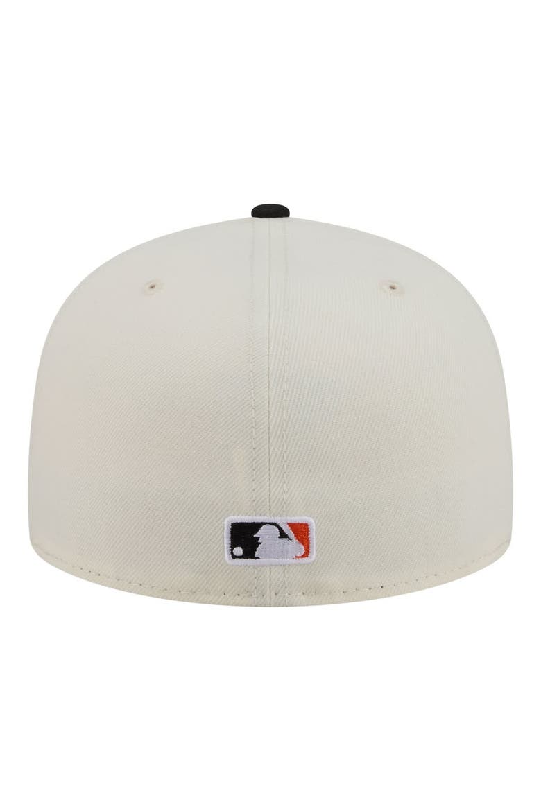 Men's New Era  Cream/Black San Francisco Giants Bullpen Cart 59FIFTY Fitted Hat, Alternate, color, Cream