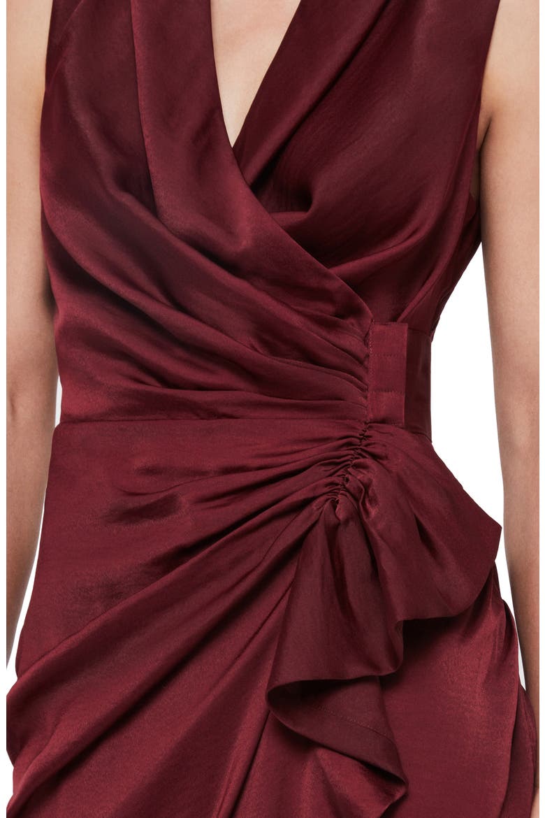Cancity Dress, Alternate, color, OXBLOOD RED