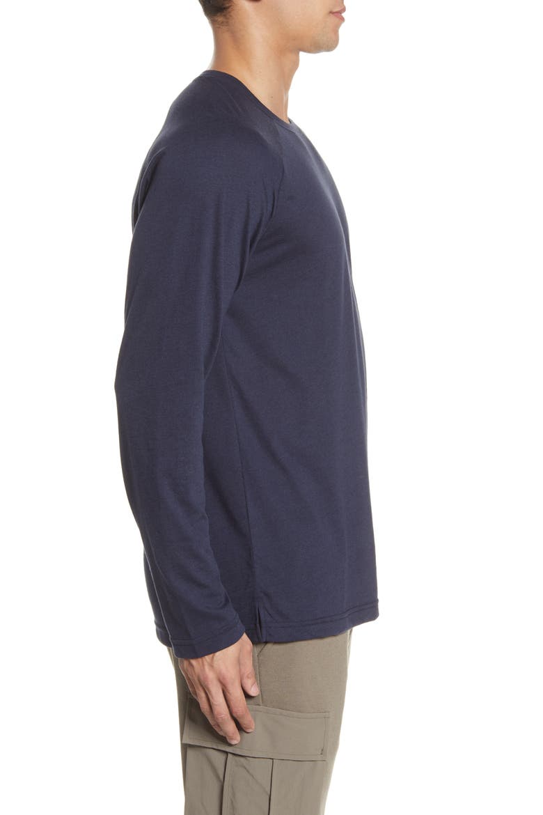 Triumph Raglan Long Sleeve T-Shirt, Alternate, color, DARK NAVY TRIBLEND