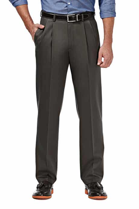 HAGGAR Haggar Premium No Iron Khaki Classic Fit Pant