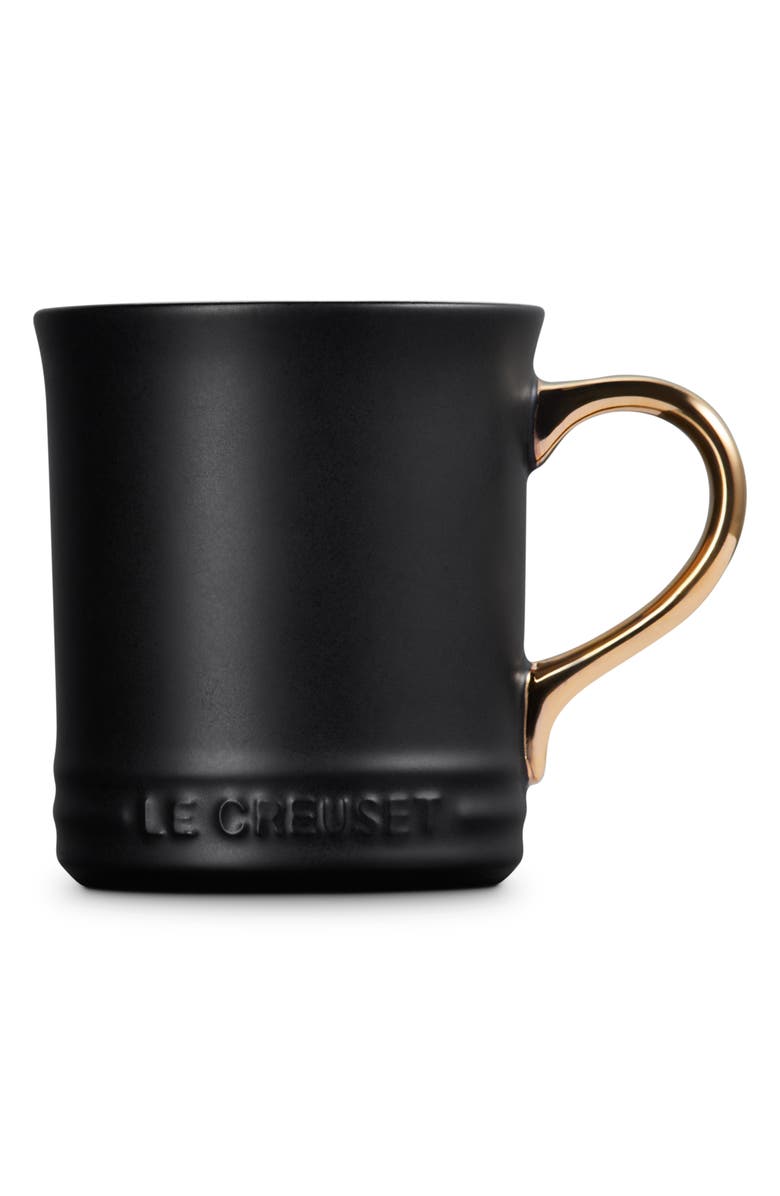 Le Creuset Vancouver 14-Ounce Gold Handle Mug, Alternate, color, Licorice