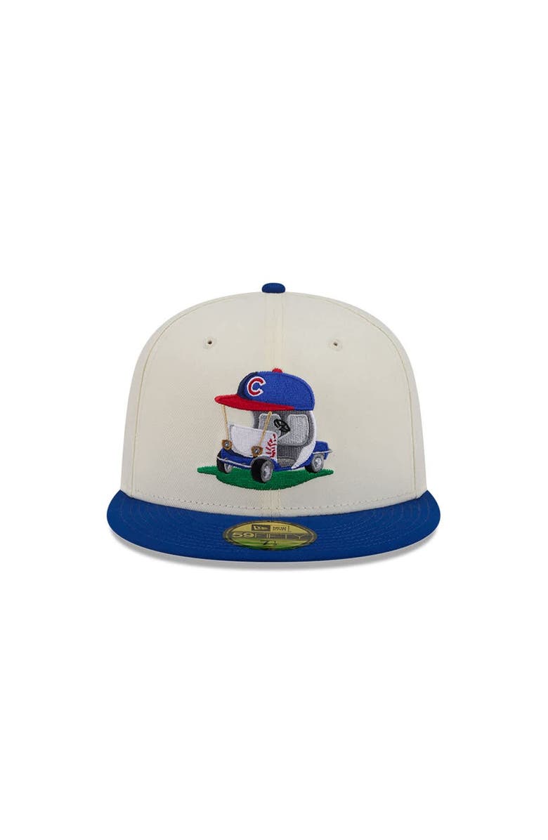 New Era Men's New Era Cream/Royal Chicago Cubs Bullpen Cart 59FIFTY Fitted Hat, Alternate, color, Cream