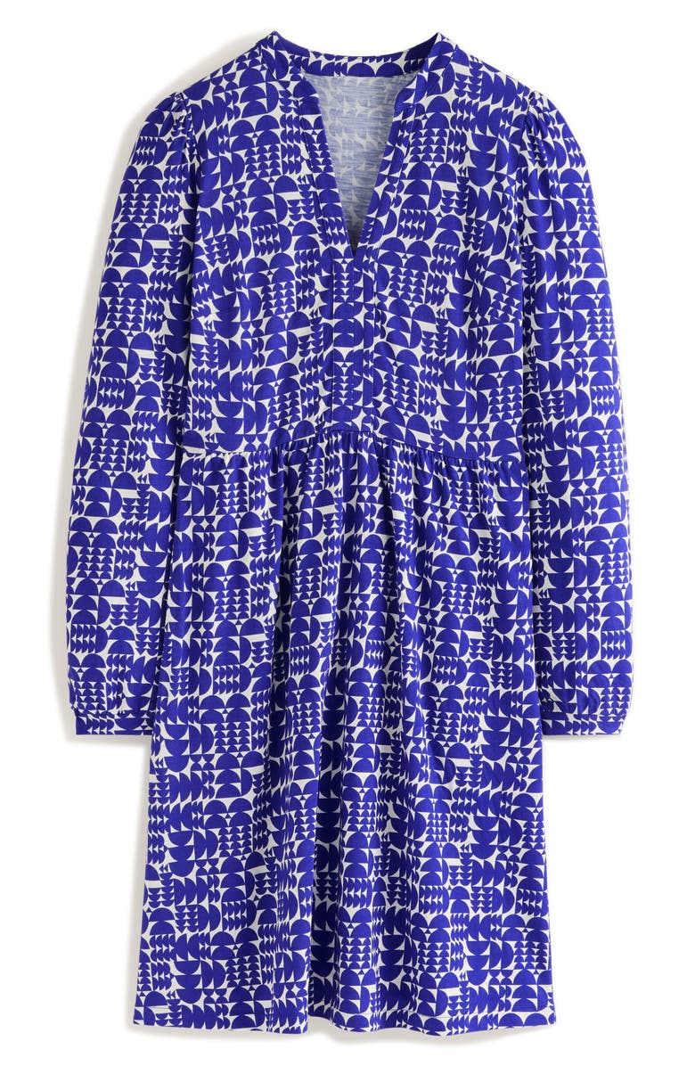 Boden Naomi Relaxed Long Sleeve Jersey Minidress, Alternate, color,