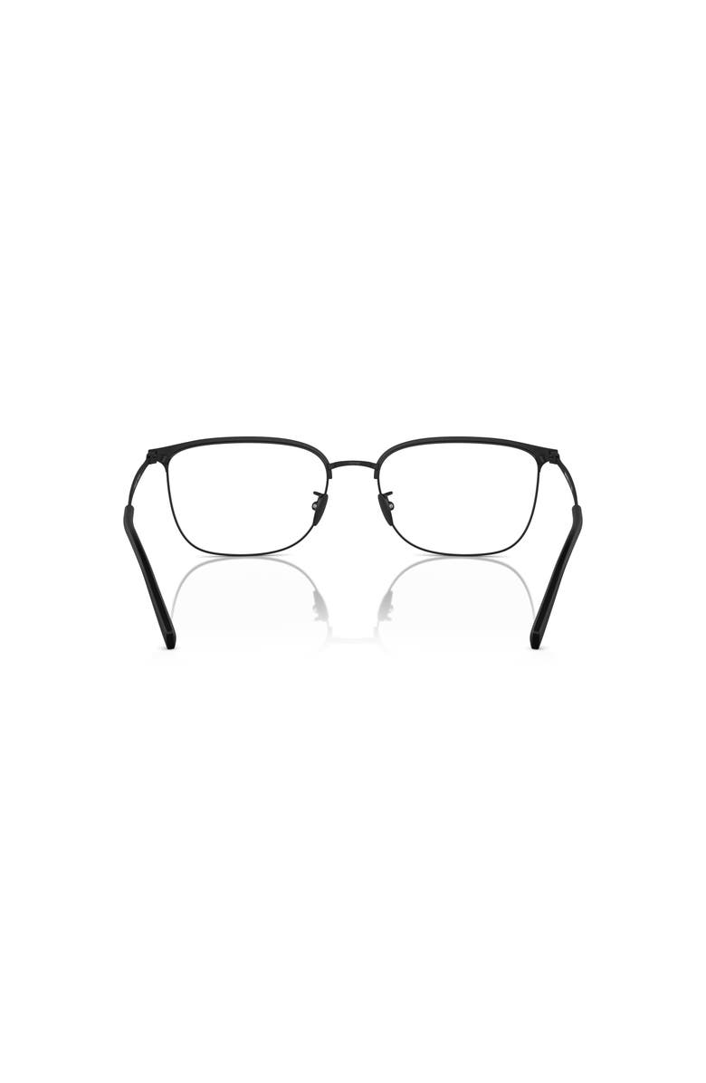 Giorgio Armani 57mm Rectangle optical glasses, Alternate, color, Black