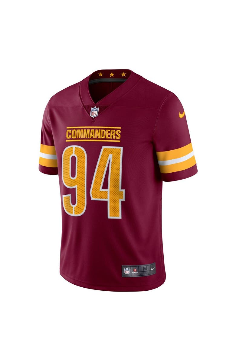 Nike Men's Nike Da'Ron Payne Burgundy Washington Commanders Vapor Limited Jersey, Alternate, color, Burgundy