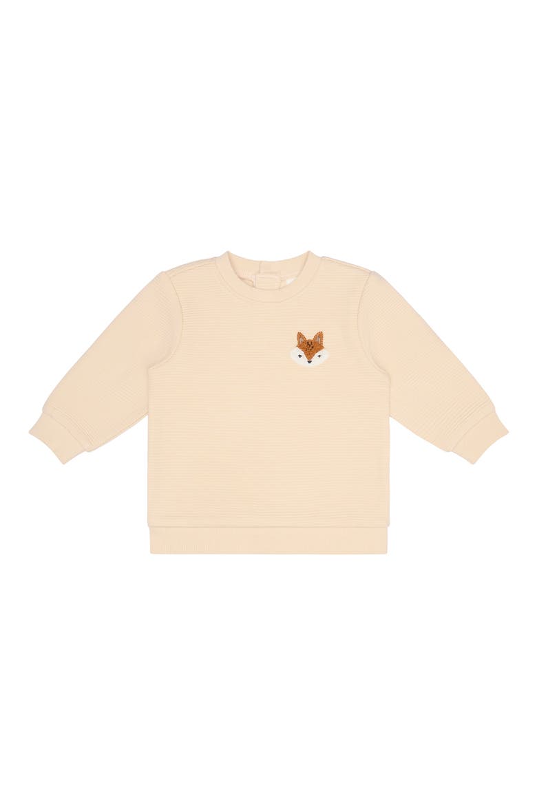 Kids' Fox Appliqué 3-Piece Sweatshirt, Joggers & Socks Set, Alternate, color, FOX