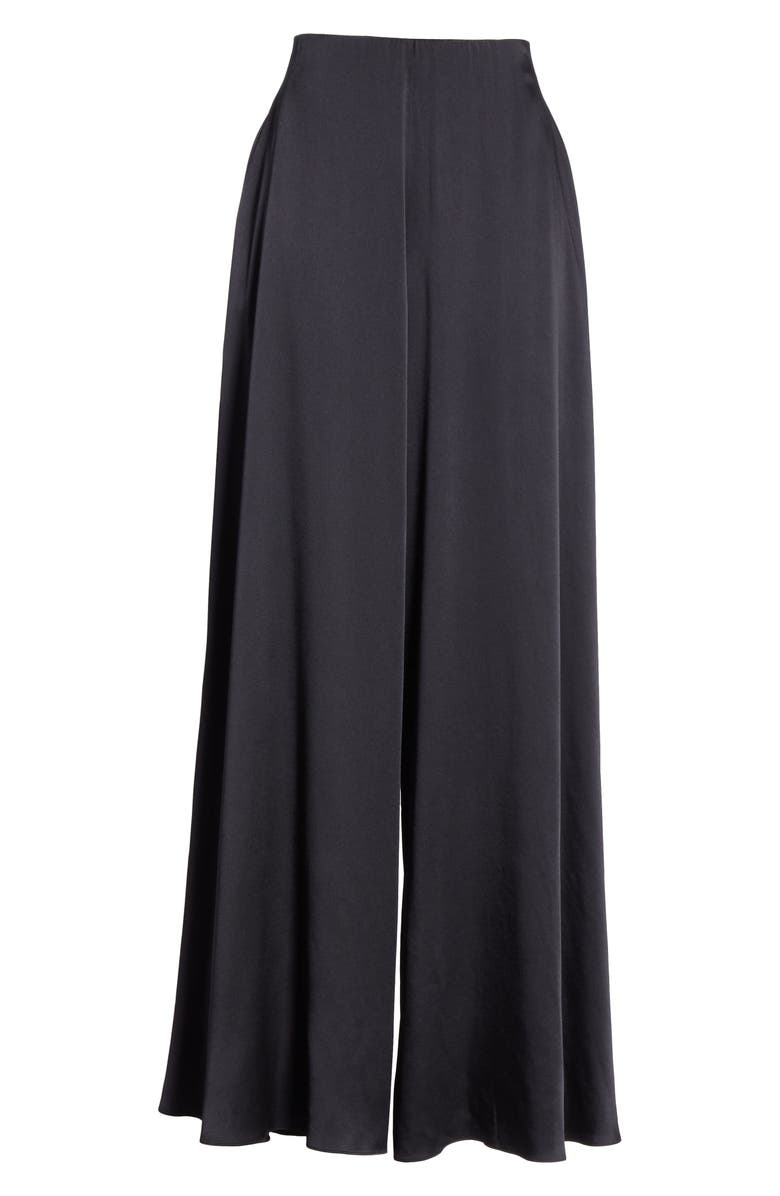 Rosetta Getty Crepe Back Satin Palazzo Pants, Alternate, color,