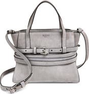 Moschino Tie Me Suede Handbag